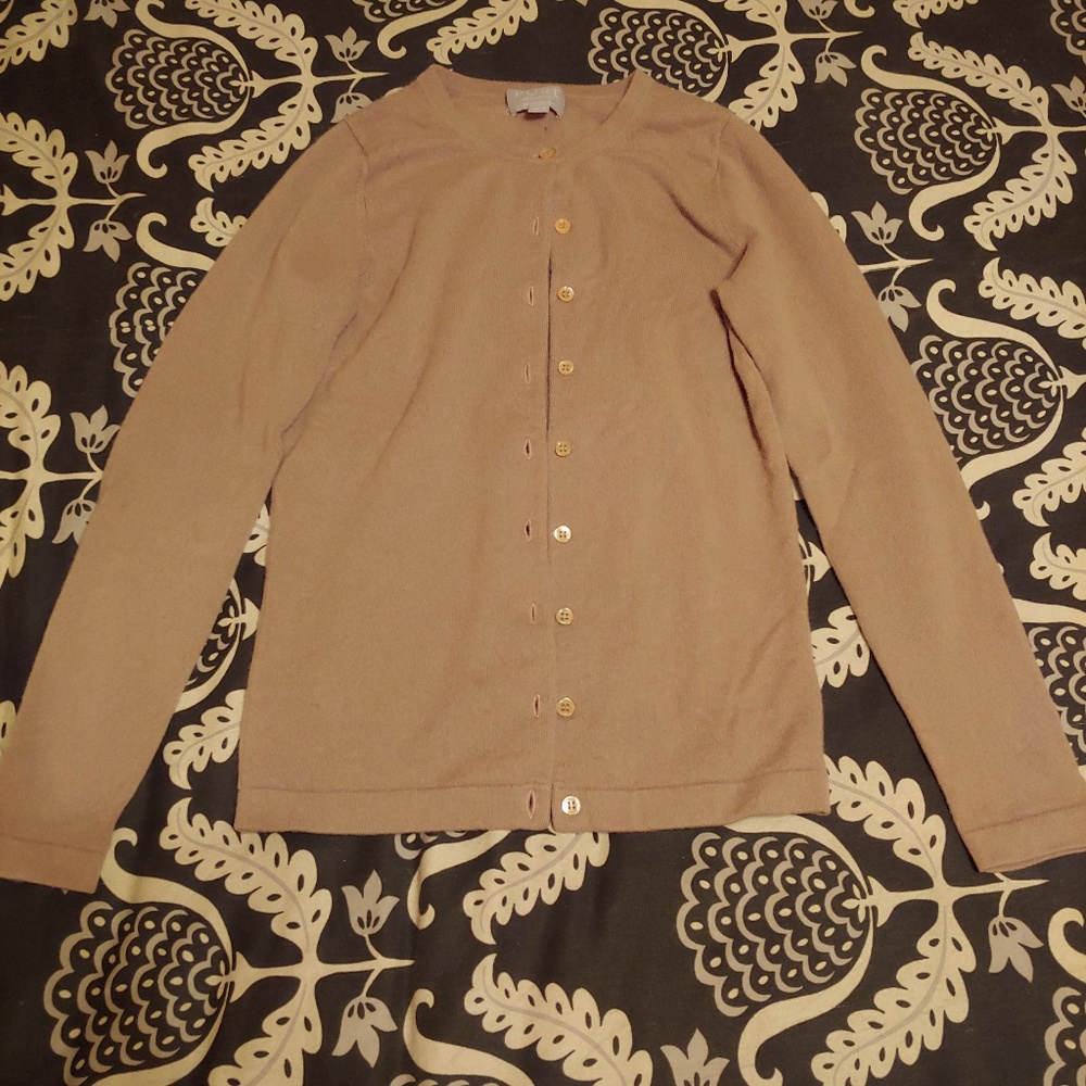 Mauve cashmere cardigan
